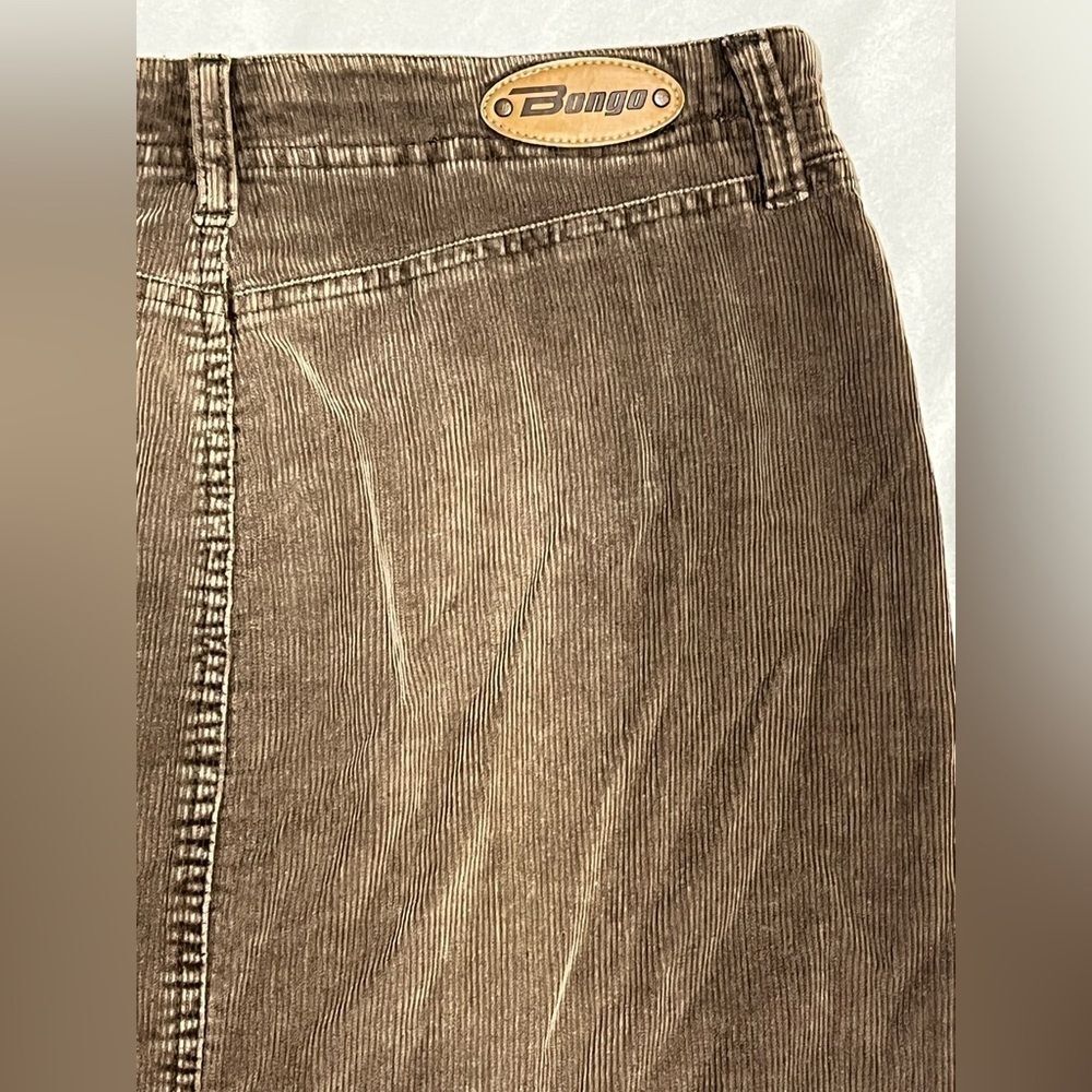 Bongo Jeans Brown Corduroy Hipster Skirt with Pockets Women’s Size 7 - Picture 13 of 14